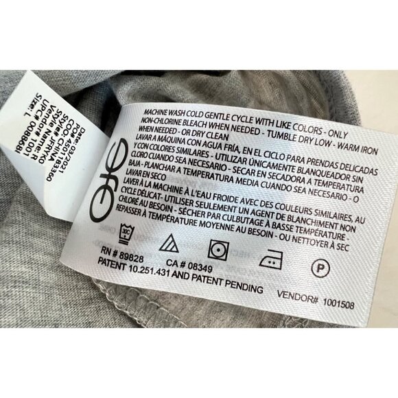 NWT Frayed Jeans Size L Sleeveless Distressed Tank Tee in Heather Grey MSRP $39 - Picture 9 of 11